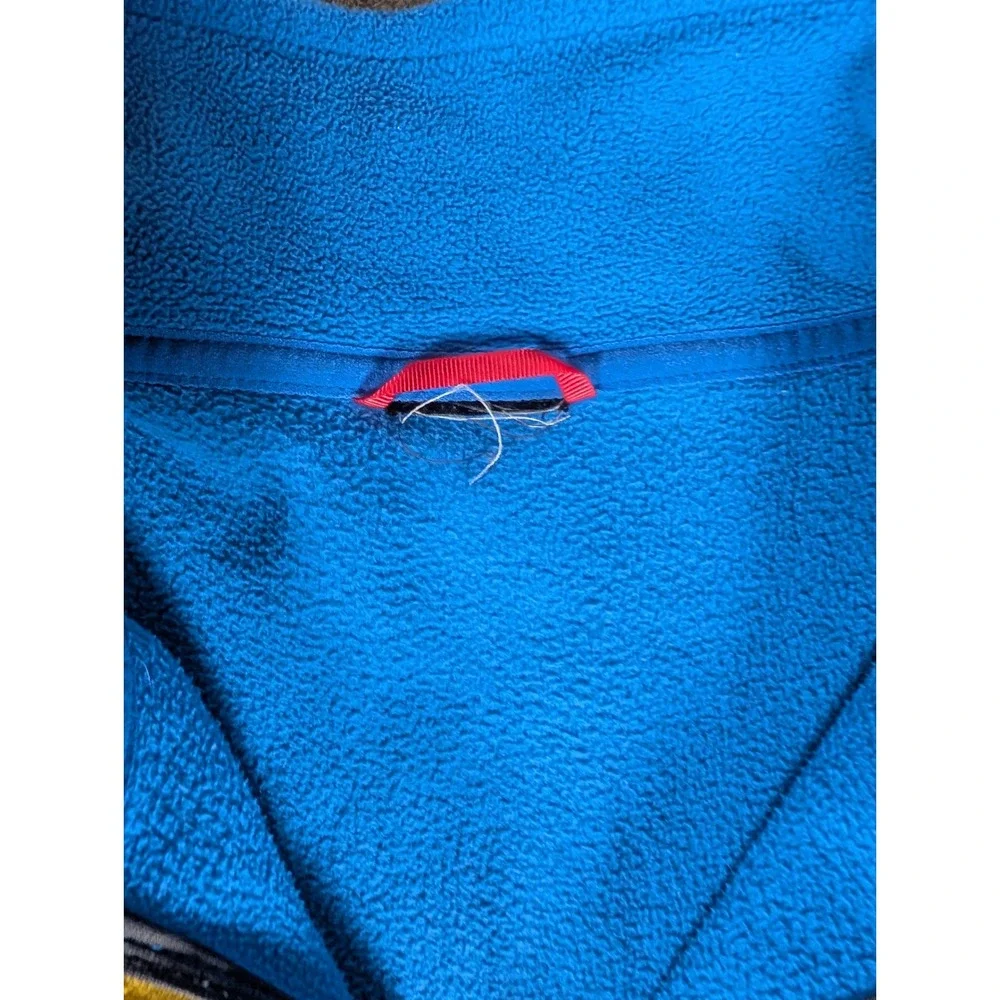 The North Face TKA 100 Fleece Pullover Mens Blue Quarter‎ Zip Mock Neck Jacket